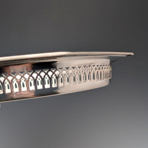 英國復古鍍銀八角形盤 Parkin 盒裝