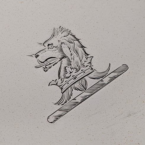 1908 British antique sterling silver salver, diameter 30cm, 624g, William Devenport