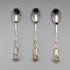 1843 British antique sterling silver mustard spoon x 3, total 91g, Samuel Hayne & Dudley Carter
