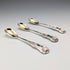 1843 British antique sterling silver mustard spoon x 3, total 91g, Samuel Hayne & Dudley Carter