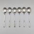 1885 British antique sterling silver tea spoon x 6, total 76g, John Round