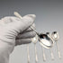 1885 British antique sterling silver tea spoon x 6, total 76g, John Round