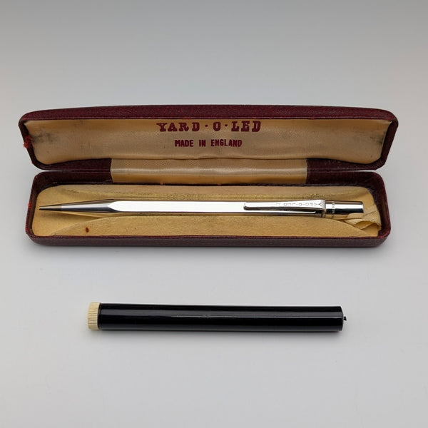1965 年英國復古 Yard O 紅色純銀六角驅動鉛筆,帶有正品筆芯