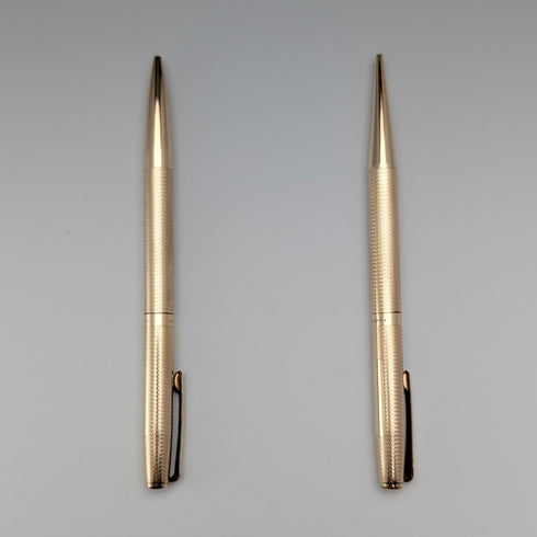 英国ヴィンテージ ヤード・オ・レッド ロールドゴールド製 推進式ペンシル&ボールペン ケース入