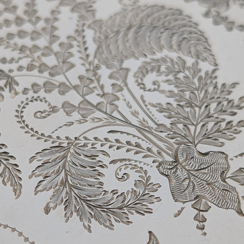 1878年 英国アンティーク 純銀製 カードケース 92g Robert Thornton