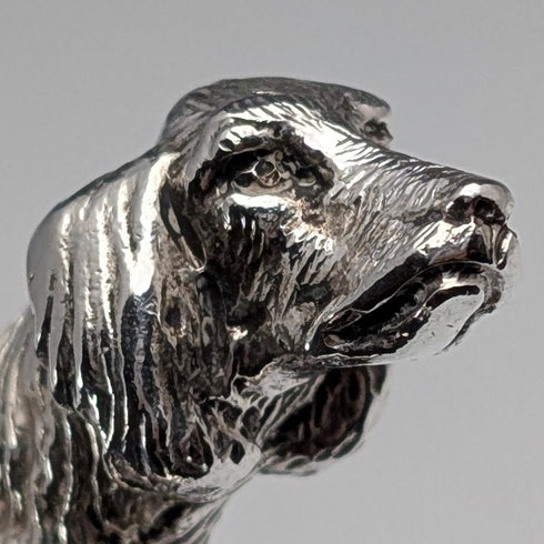 英国CSR Limited 純銀製 アイリッシュ・セッター ミニチュアドッグ フィギュリン