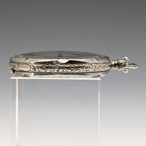 アンティーク スイスCivitas 懐中時計 45mm装飾ケース 動作良好