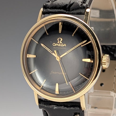 1961 Omega Seamaster Ref14765 61 SC Men's Automatic Watch Cal552 Black Dial Good Working Condition