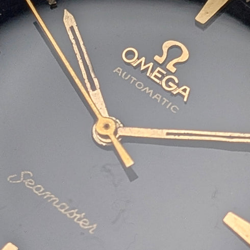 1961 Omega Seamaster Ref14765 61 SC Men's Automatic Watch Cal552 Black Dial Good Working Condition