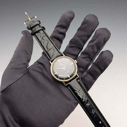 1961年 オメガ シーマスター Ref14765 61 SC 紳士用 自動巻き腕時計 Cal552 ブラックダイヤル 動作良好