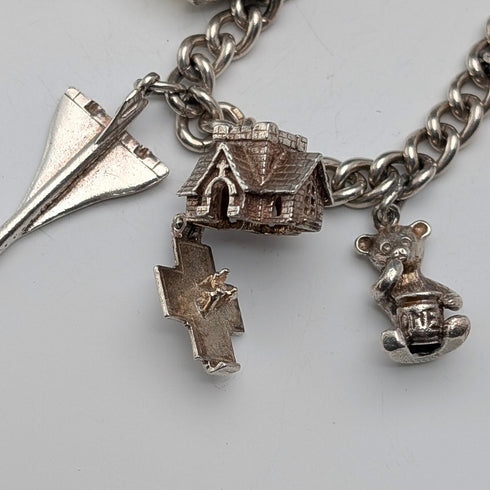 1978 英國復古純銀吊飾手鍊 48 克 RP