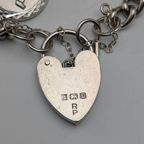 1978 英國復古純銀吊飾手鍊 48 克 RP