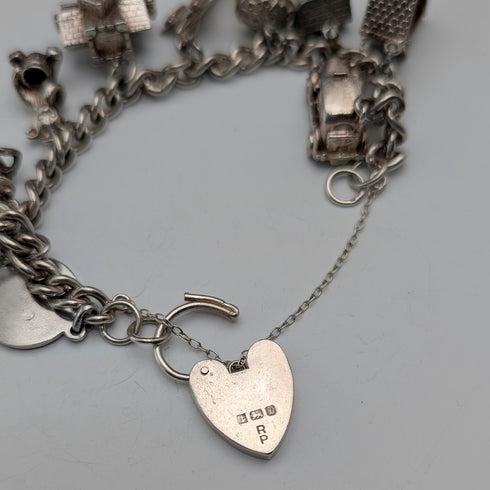 1978 英國復古純銀吊飾手鍊 48 克 RP