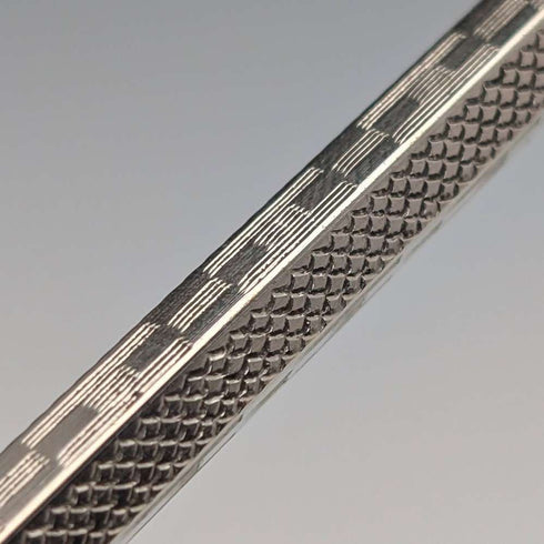 Circa 1900 British antique sterling silver Albert chain, 38g, with push-type pencil