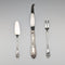 Nordic Vintage 830 Silver Cheese Server Trio TH Marthinson
