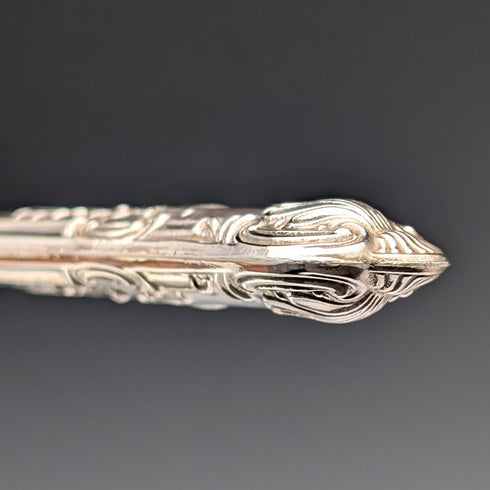 1977 British Vintage Pure Silver Handle Butter Knife Harrison Brothers Paper Box