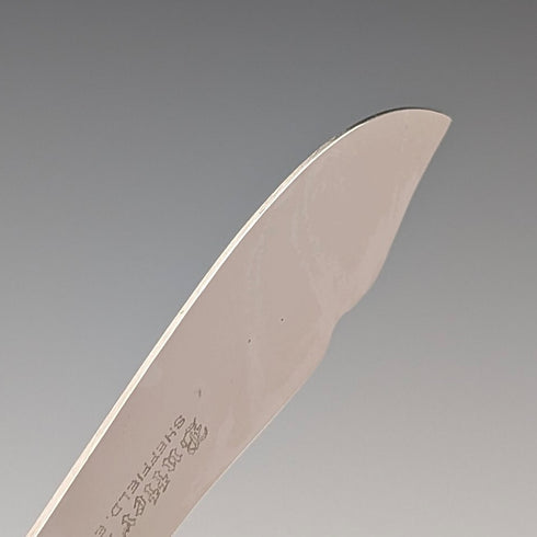 1977 British Vintage Pure Silver Handle Butter Knife Harrison Brothers Paper Box