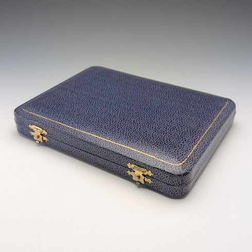 1973 年英國復古純銀手柄沙漠叉 x6 哈里森兄弟帶盒