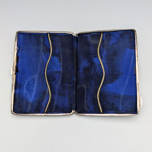 1889年 英国アンティーク 純銀製 両開き型 カードケース 73g Minshull & Latimer