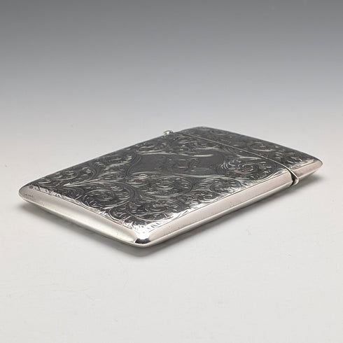 1902年 英国アンティーク 純銀製 カードケース 81g Joseph Rodgers