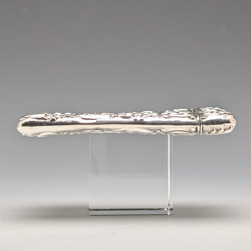 1902年 英国アンティーク 純銀製 浮彫装飾 カードケース 52g Henry Matthews