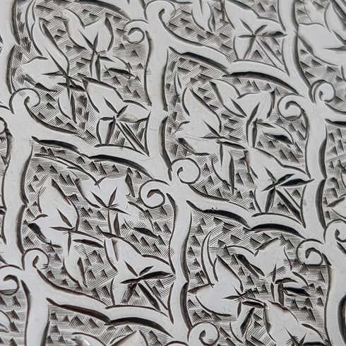 1884年 英国アンティーク 純銀製 カードケース 56g George Unite