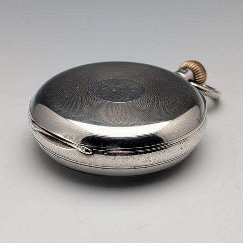 1903 British antique John Bennett pocket watch, silver side open face, in good working order