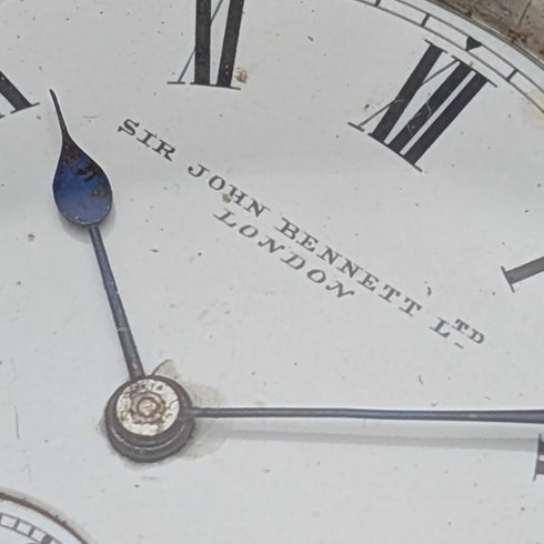 1903年 英国アンティーク ジョン・ベネット 懐中時計 銀側オープンフェース 動作良好