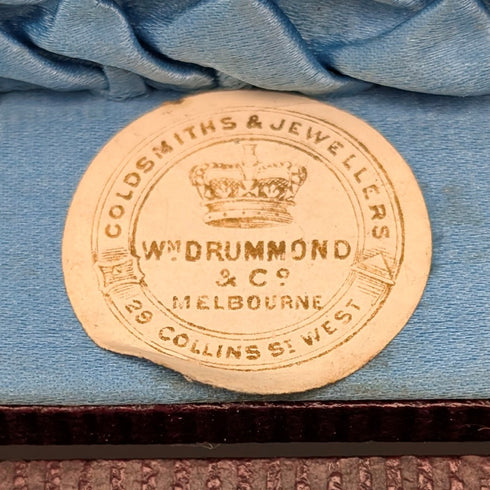 Circa 1900 British antique silver plate napkin rings, set of 5 in case