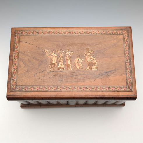 英国アンティーク 本型木製ボックス & モークリンアイテム3個セット