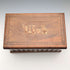 Antique British book-shaped wooden box and set of 3 mauclin items