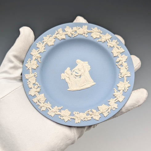 英國復古 Wedgwood 碧玉盤淡藍色