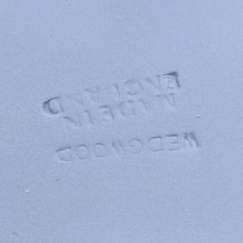 英國復古韋奇伍德碧玉圓盒飾品淡藍色