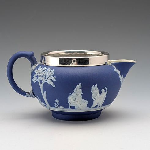 英國古董韋奇伍德茶具碧玉瓷器寶藍色