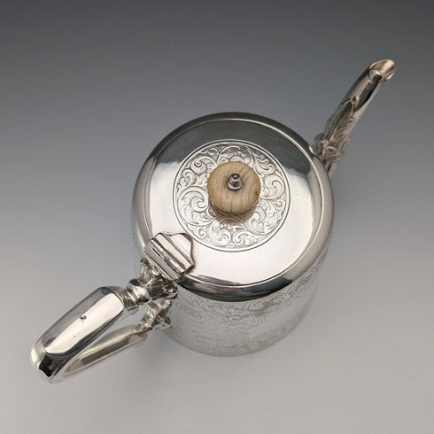 1900 年左右英國古董鍍銀茶壺約翰·亨利·波特