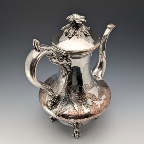 1830年頃 英国アンティーク オールドシェフィールドプレート製 コーヒーポット