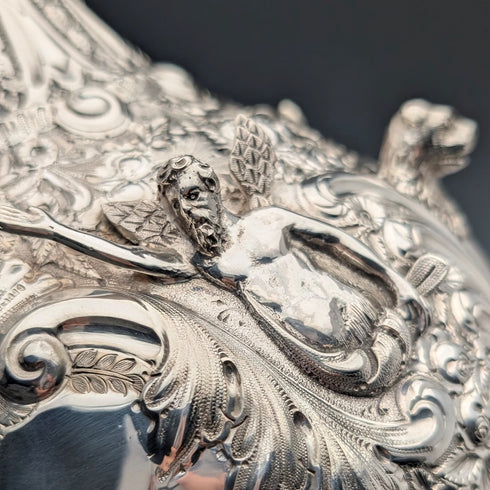 【お取り寄せ品】1893 英国アンティーク 純銀製 クラレットジャグ 900g Mappin&Webb