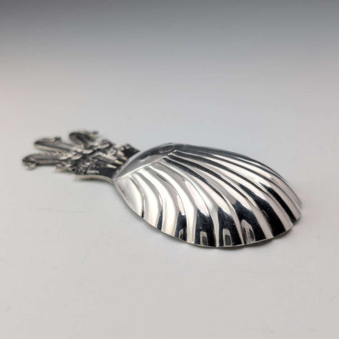 1981 British vintage sterling silver tea caddy spoon Roberts & Belk