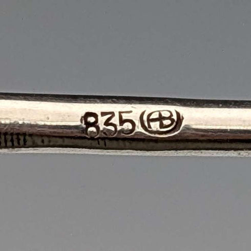 ドイツ ヴィンテージ 835シルバー製 デザートフォークペア 薔薇彫刻 August Betz