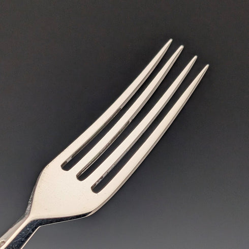 1866 British antique pure silver fruit cutlery, 6 pairs, total 555g, Chawner & Co.