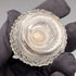 1905 British antique pure silver lid and cut glass inkwell Colen Hewer Cheshire