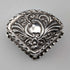 1893 British antique sterling silver fan-shaped box, 14g, Joseph Whitten