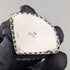 1893 British antique sterling silver fan-shaped box, 14g, Joseph Whitten