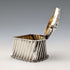 1893 British antique sterling silver fan-shaped box, 14g, Joseph Whitten