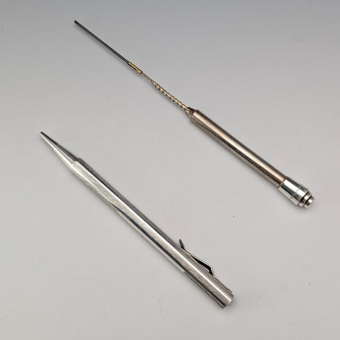 英國復古終身純銀自動鉛筆,附紙盒和說明書