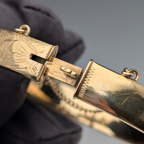 英國復古 9 克拉黃金捲金手環/手鍊 EXCALIBUR