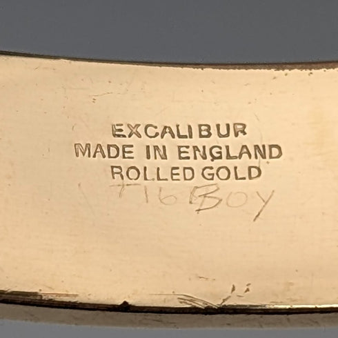 英國復古 9 克拉黃金捲金手環/手鍊 EXCALIBUR