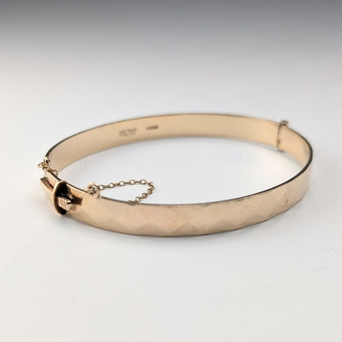 英國復古 9 克拉黃金捲金手鐲/手鍊 Henry Griffith and Sons