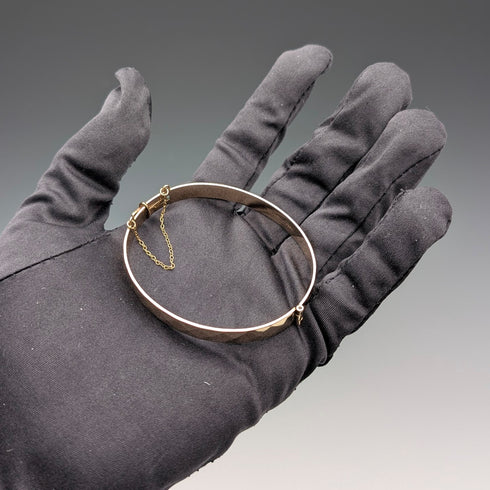 英國復古 9 克拉黃金捲金手鐲/手鍊 Henry Griffith and Sons