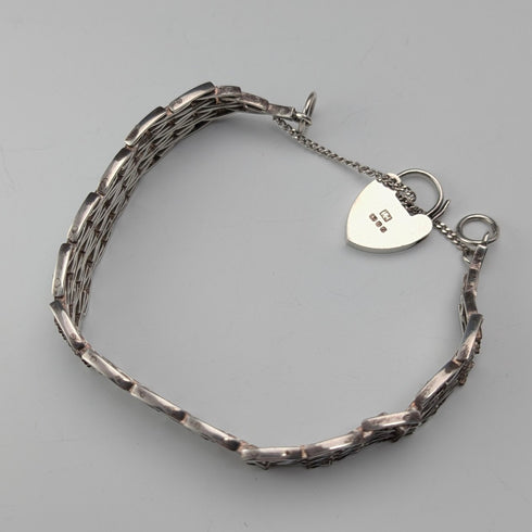 1976 年英國復古純銀門手鍊 27 克 LC